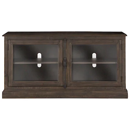 Traditional Media Console with Adjustable Shelving